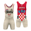 Crest of Croatia Wrestling Singlet