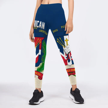 Crest of Dominican Republic Leggings