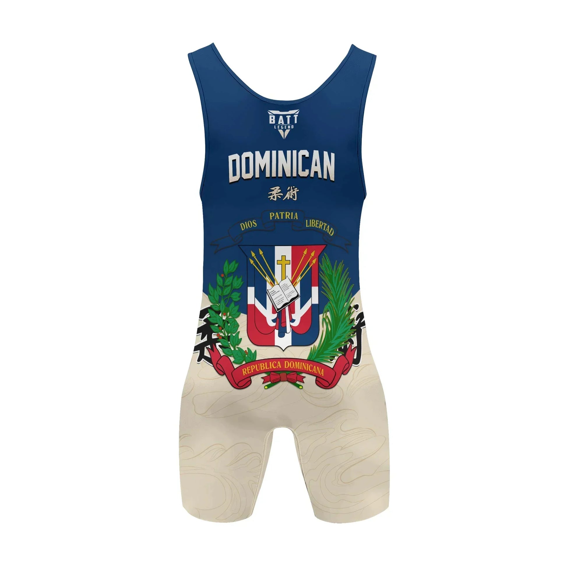 Crest of Dominican Republic Wrestling Singlet