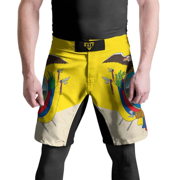 Crest of Ecuador Fight Shorts