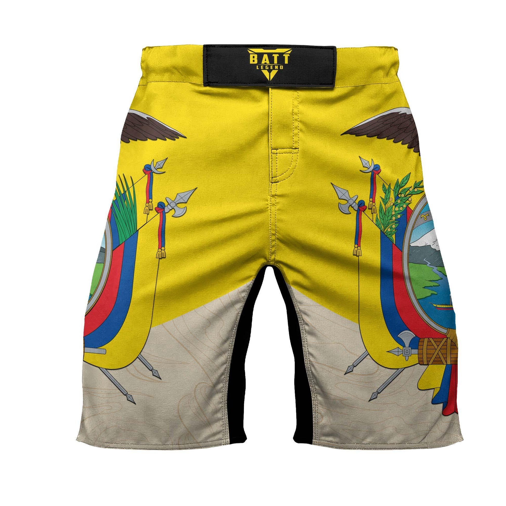 Crest of Ecuador Fight Shorts