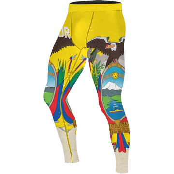 Crest of Ecuador Men's Compression Leggings