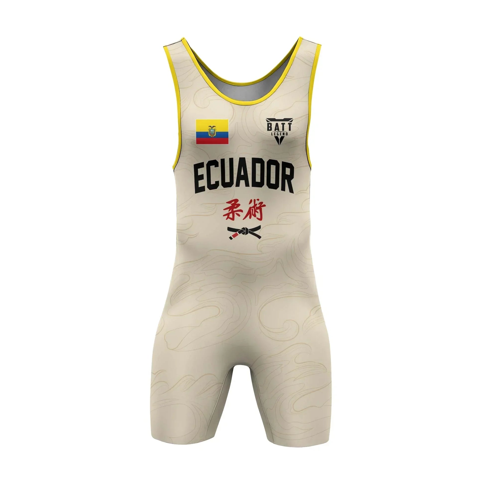 Crest of Ecuador Wrestling Singlet