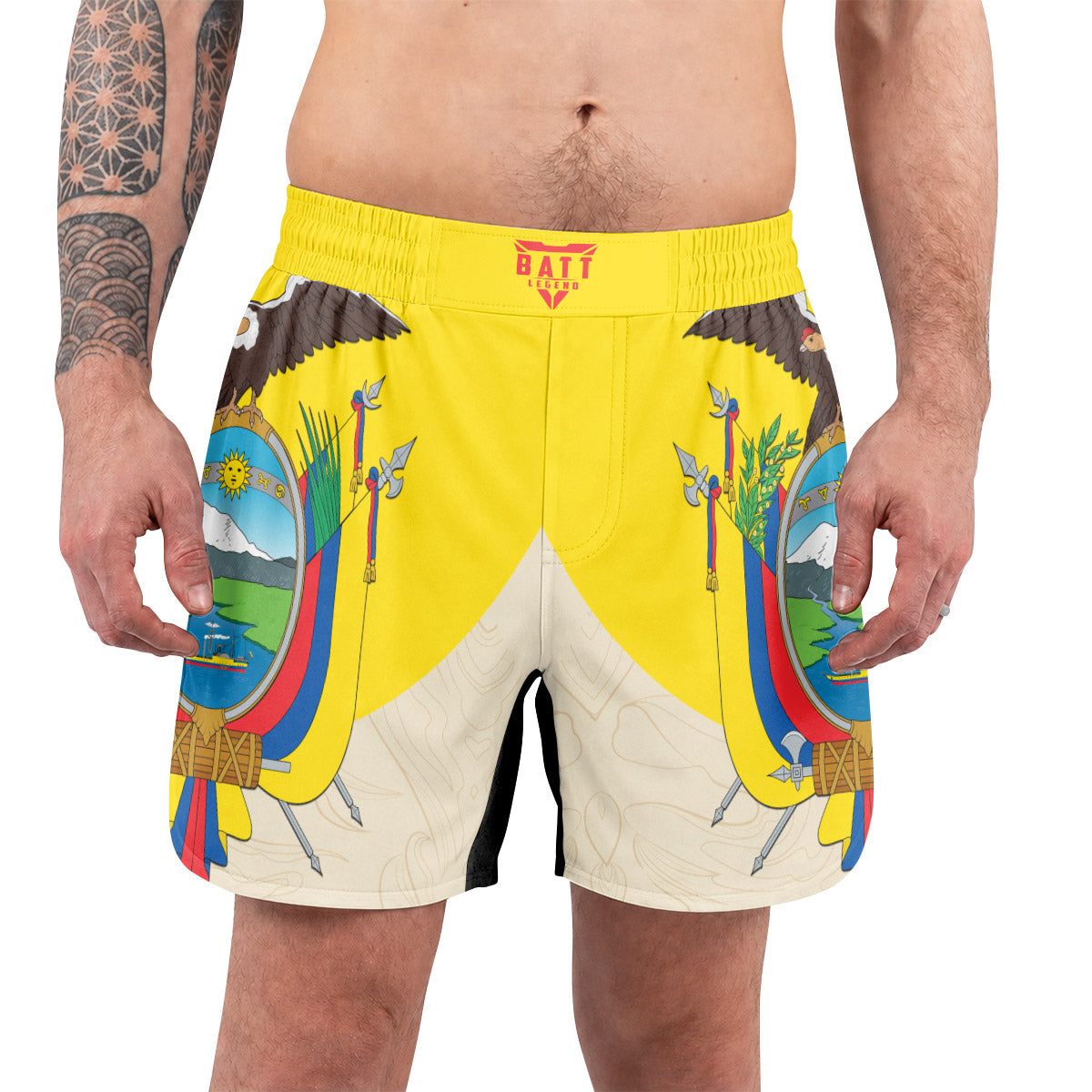 Crest of Ecuador Grappling Shorts