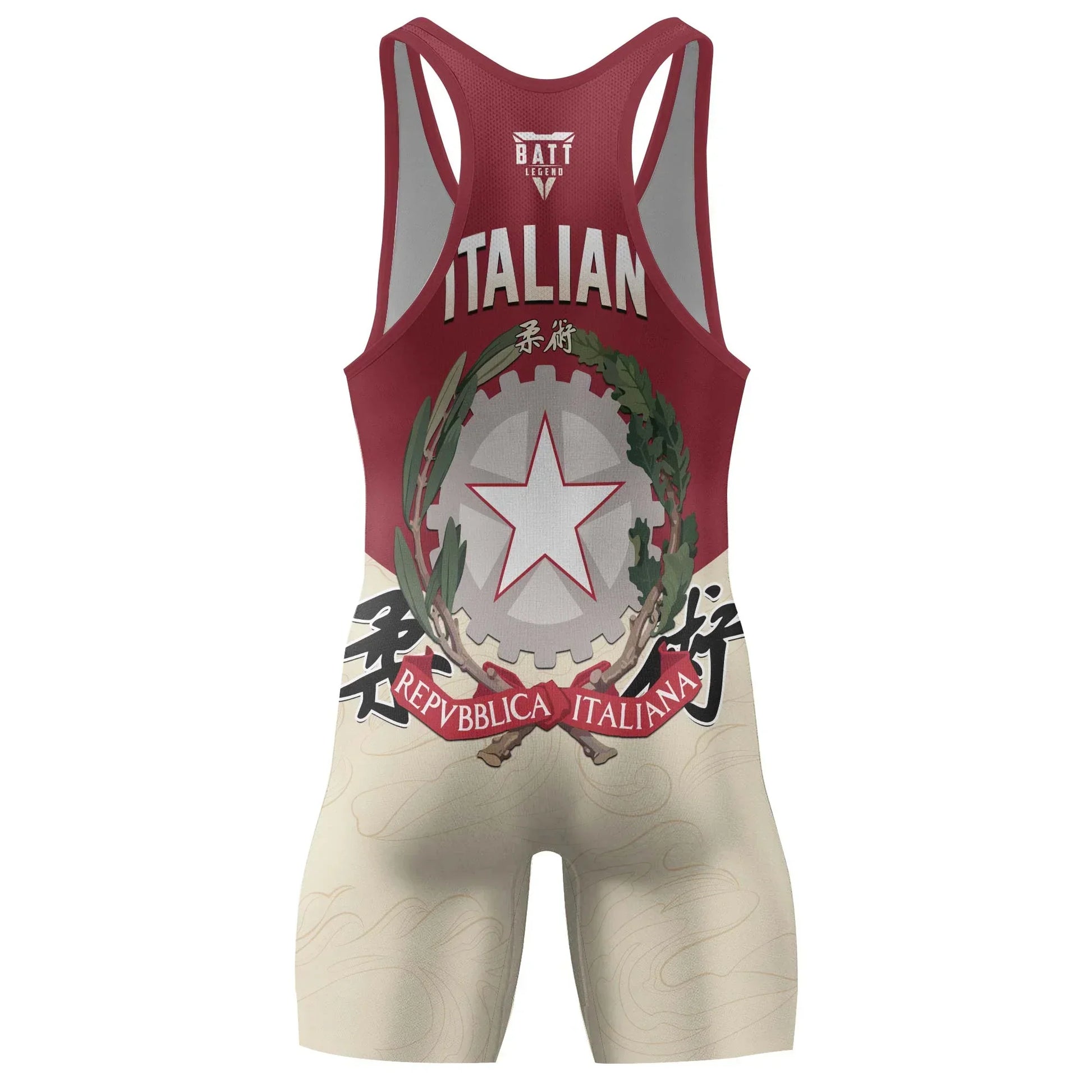 Crest of Italia Wrestling Singlet