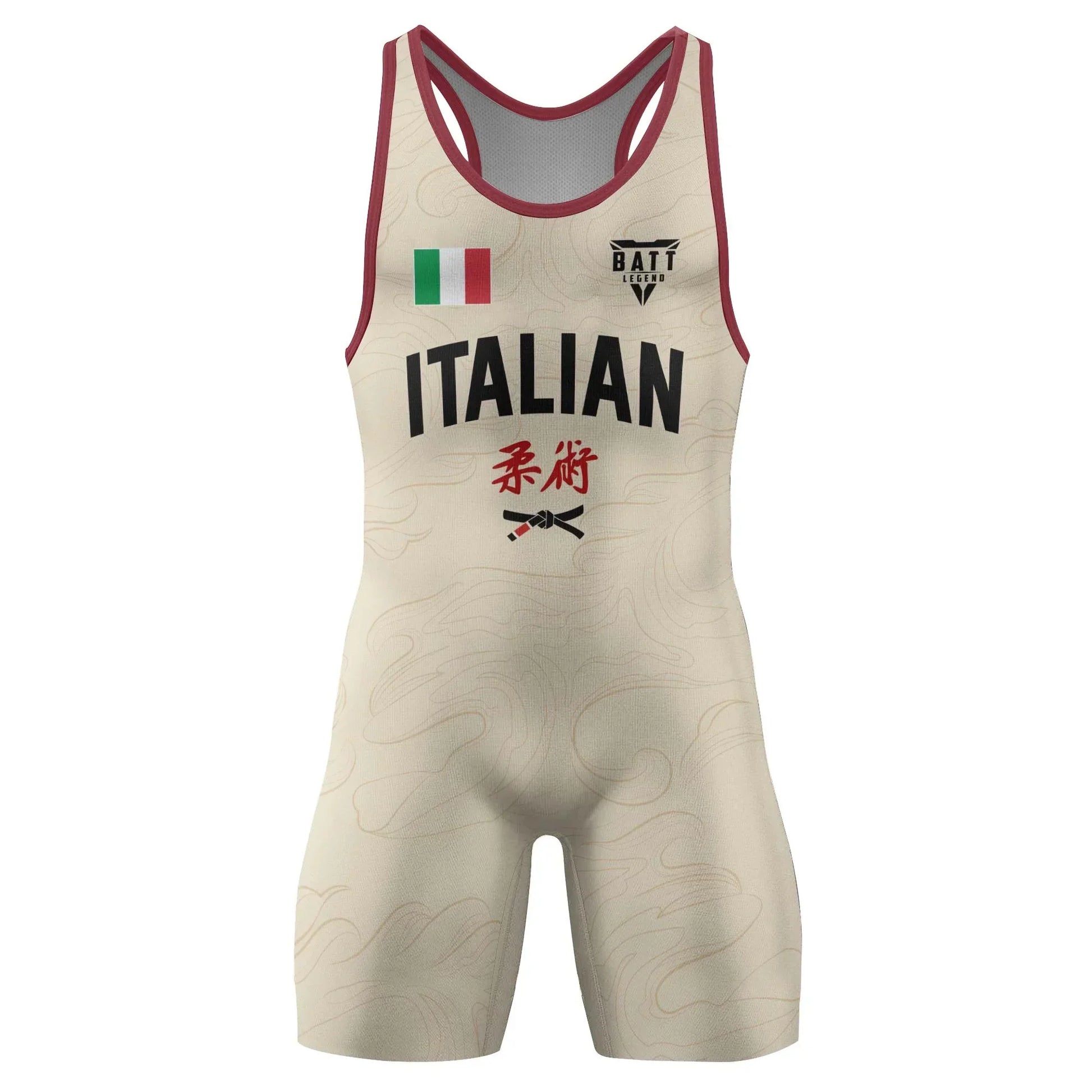 Crest of Italia Wrestling Singlet