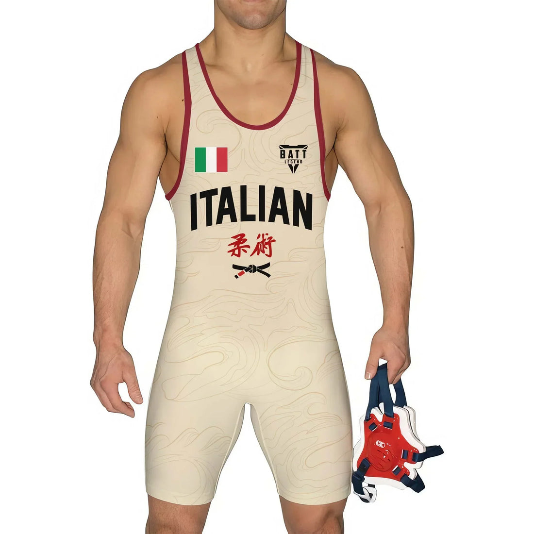 Crest of Italia Wrestling Singlet