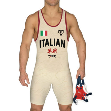 Crest of Italia Wrestling Singlet