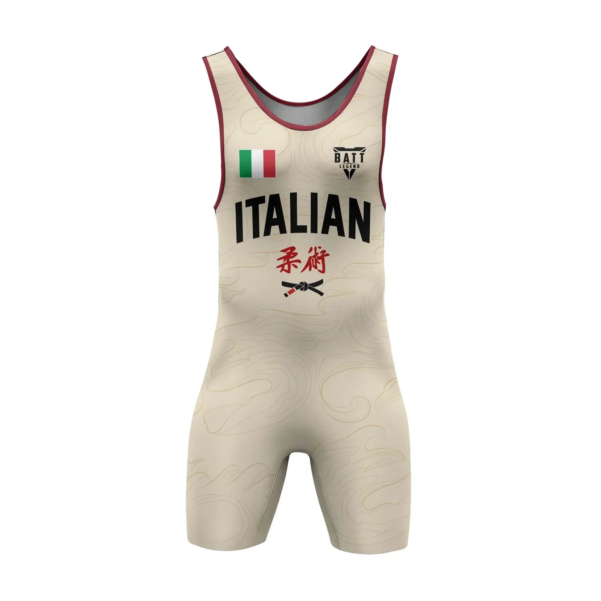 Crest of Italia Wrestling Singlet