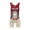 Crest of Italia Wrestling Singlet