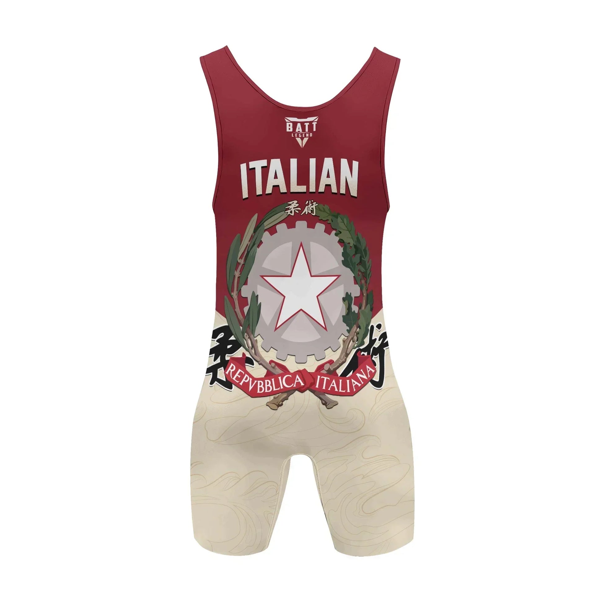 Crest of Italia Wrestling Singlet