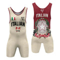 Crest of Italia Wrestling Singlet