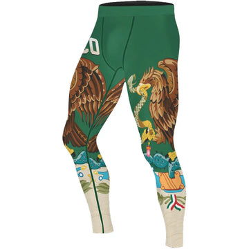 Crest of Mexico Men's Compression Leggings