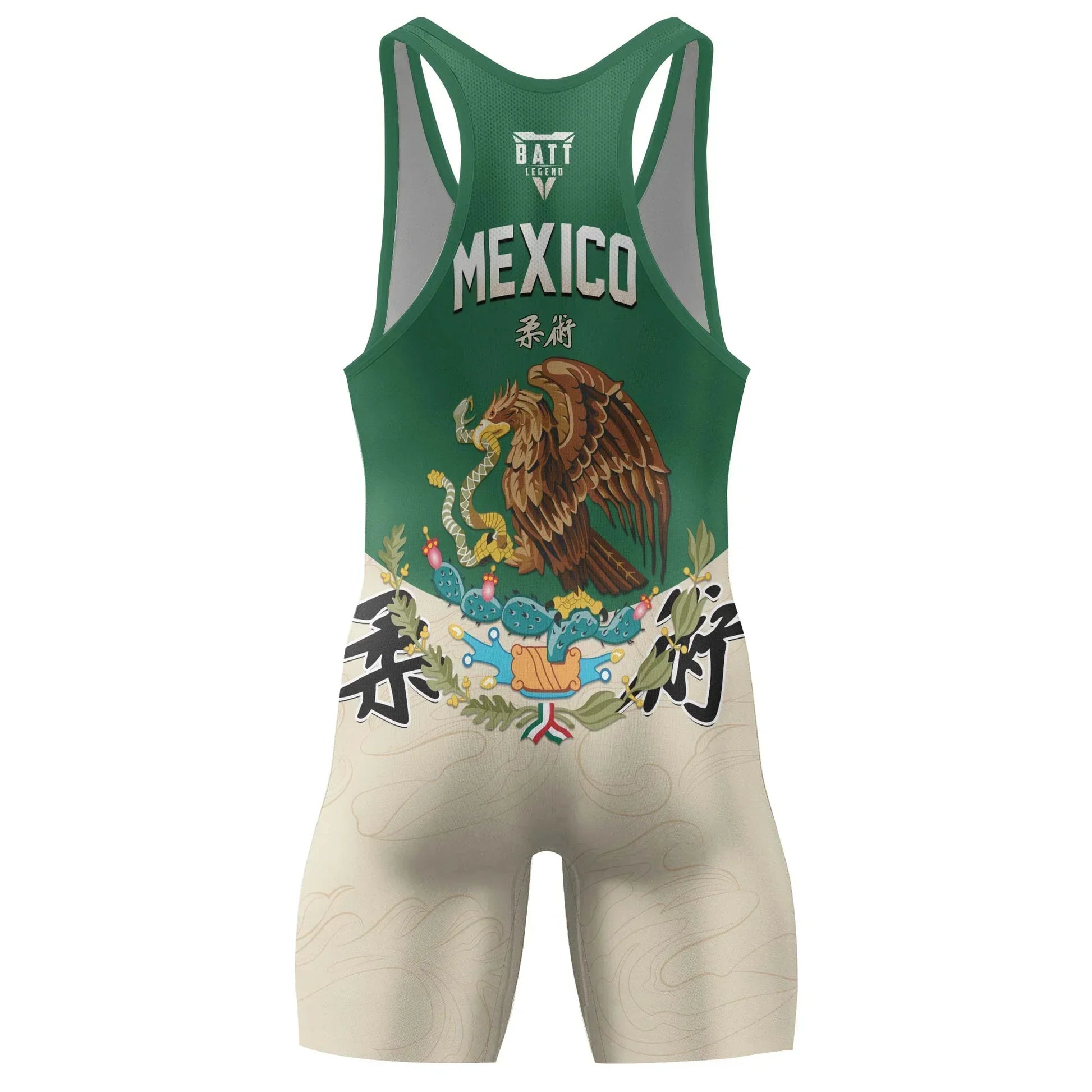 Crest of Mexico Wrestling Singlet