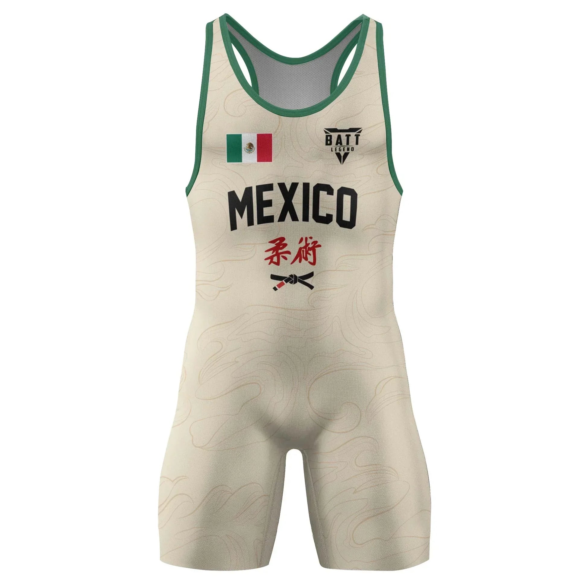 Crest of Mexico Wrestling Singlet