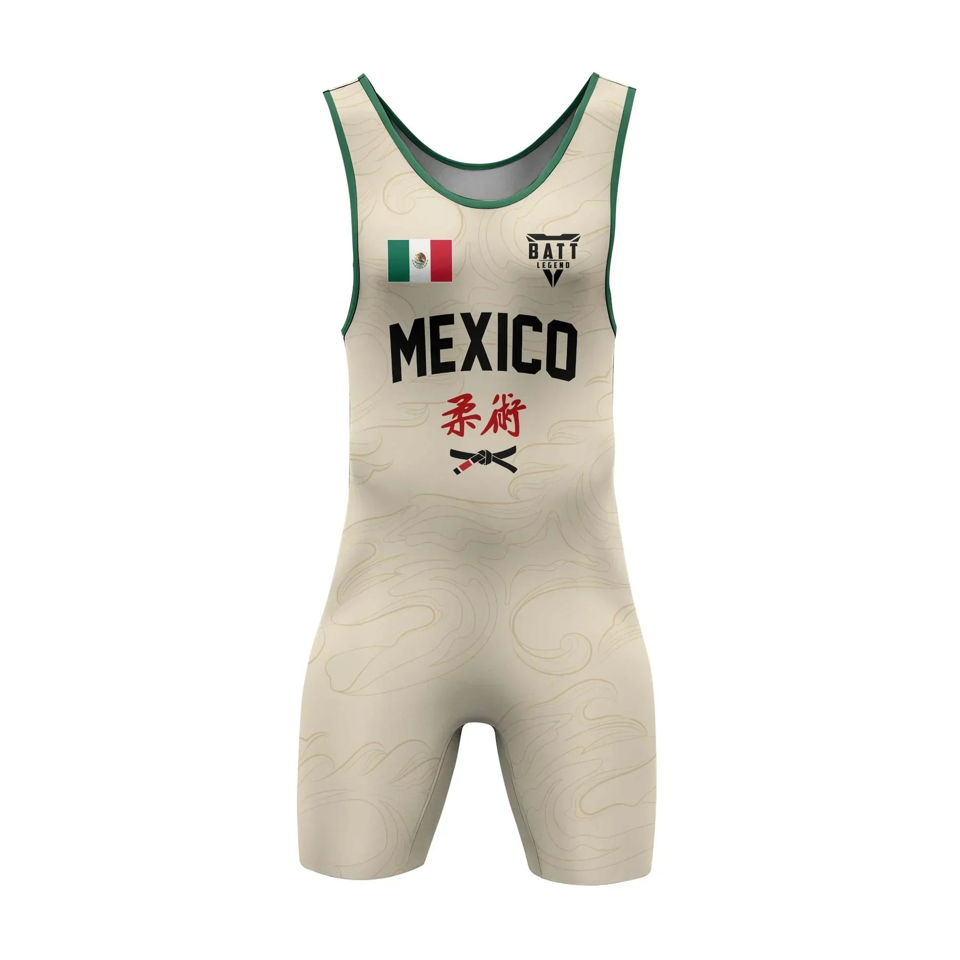 Crest of Mexico Wrestling Singlet