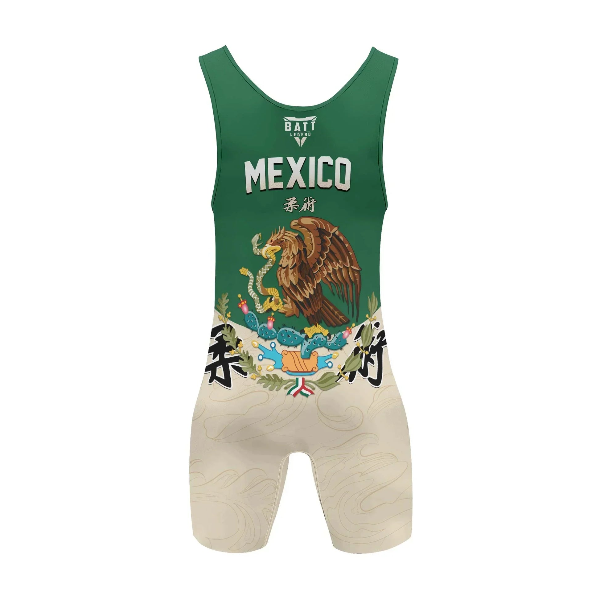 Crest of Mexico Wrestling Singlet