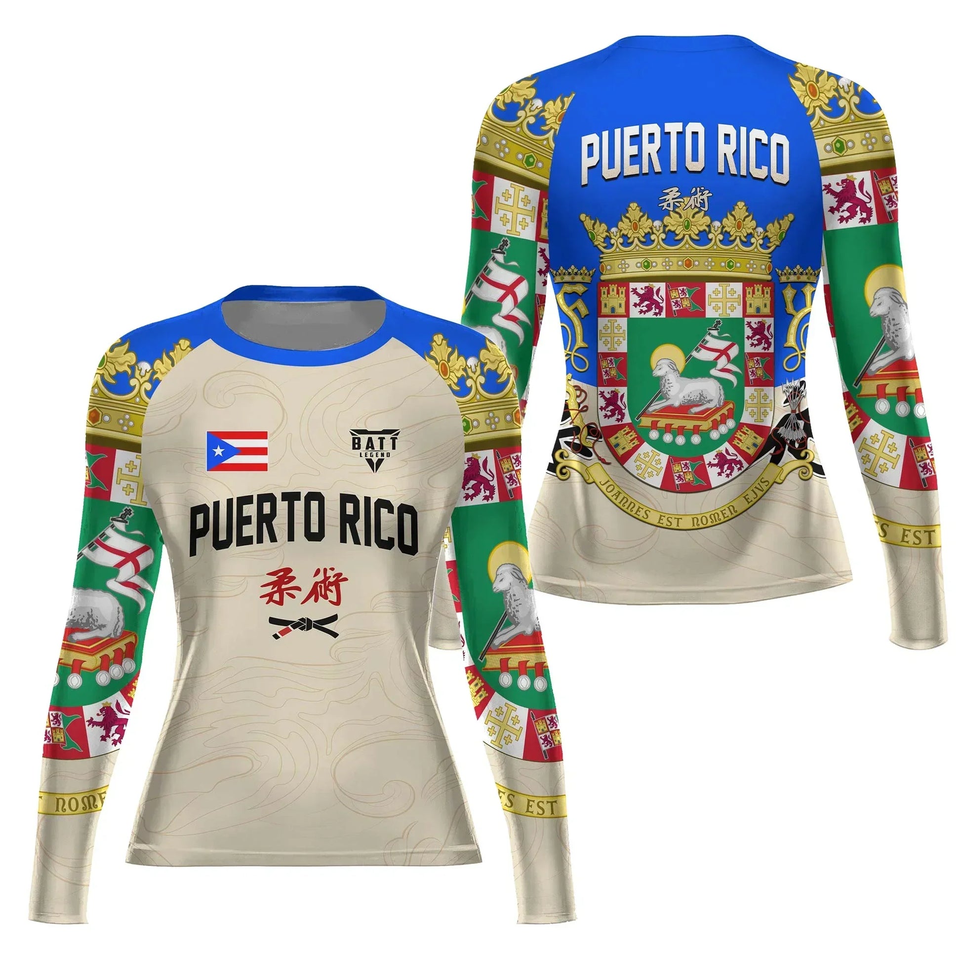 Crest of Puerto Rico Rash Guard