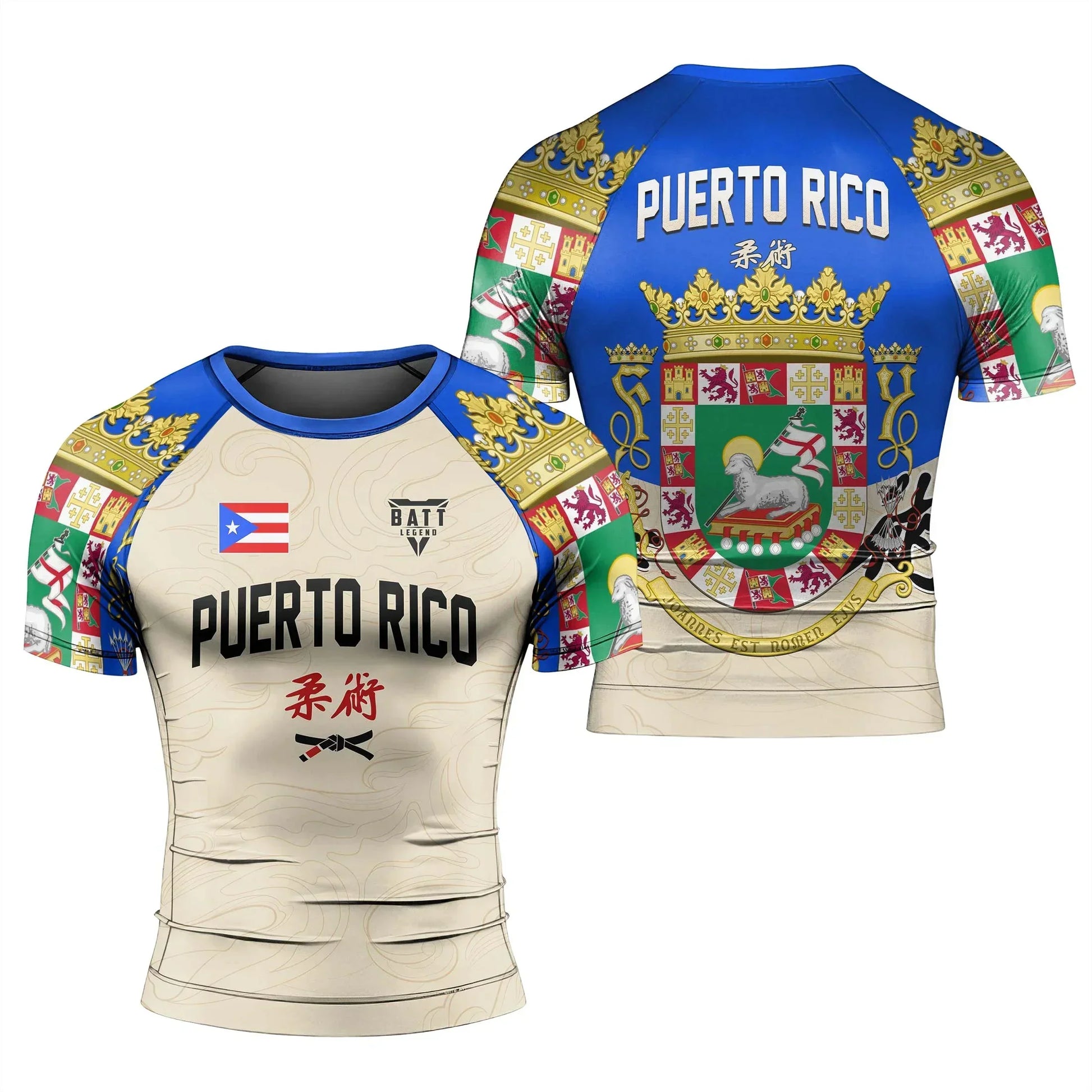 Crest of Puerto Rico Rash Guard