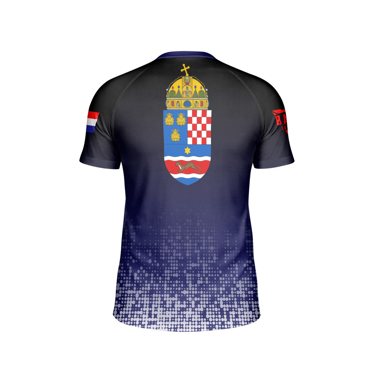 Croatia Halftone Kids Rash Guard