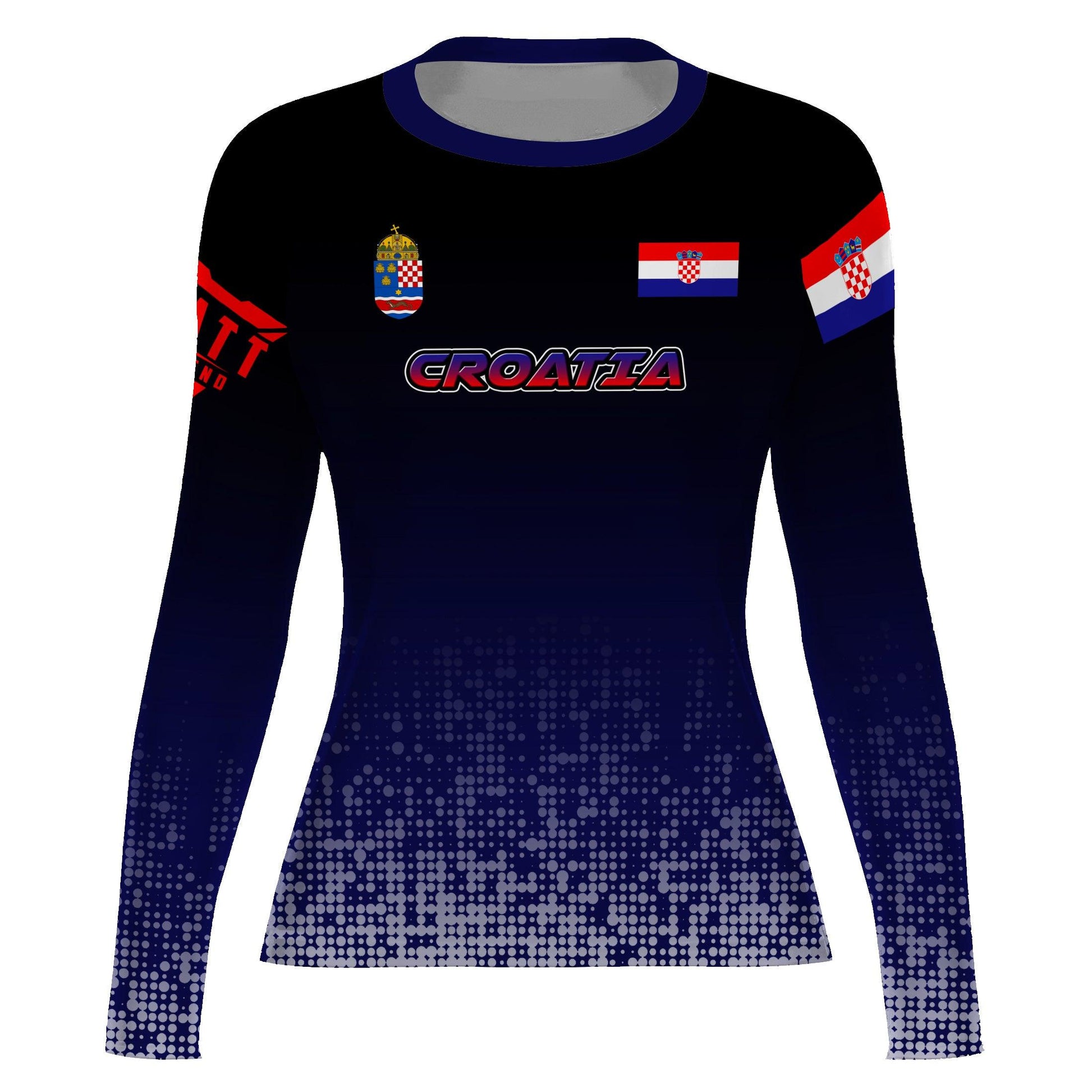 Croatia Halftone Rash Guard