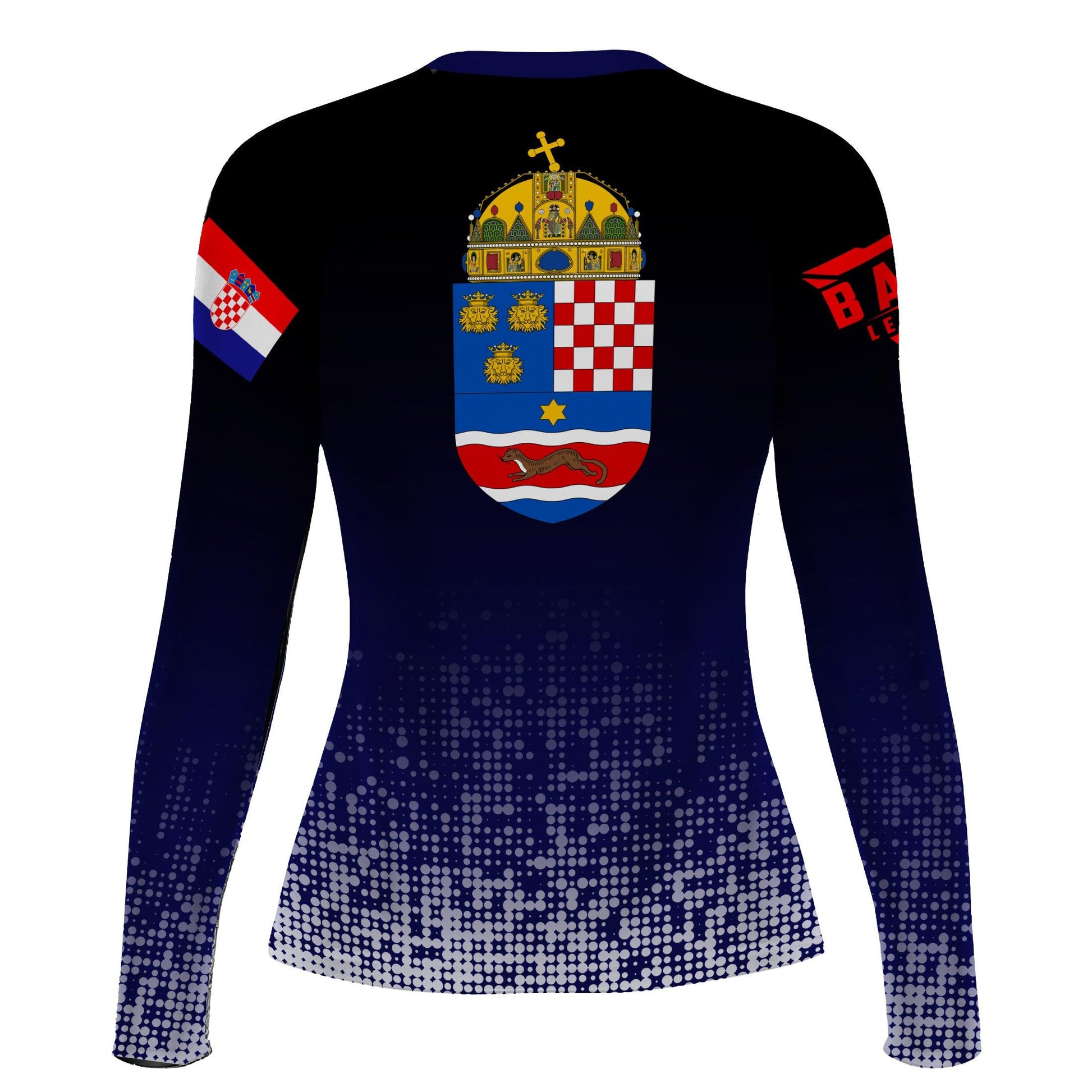 Croatia Halftone Rash Guard