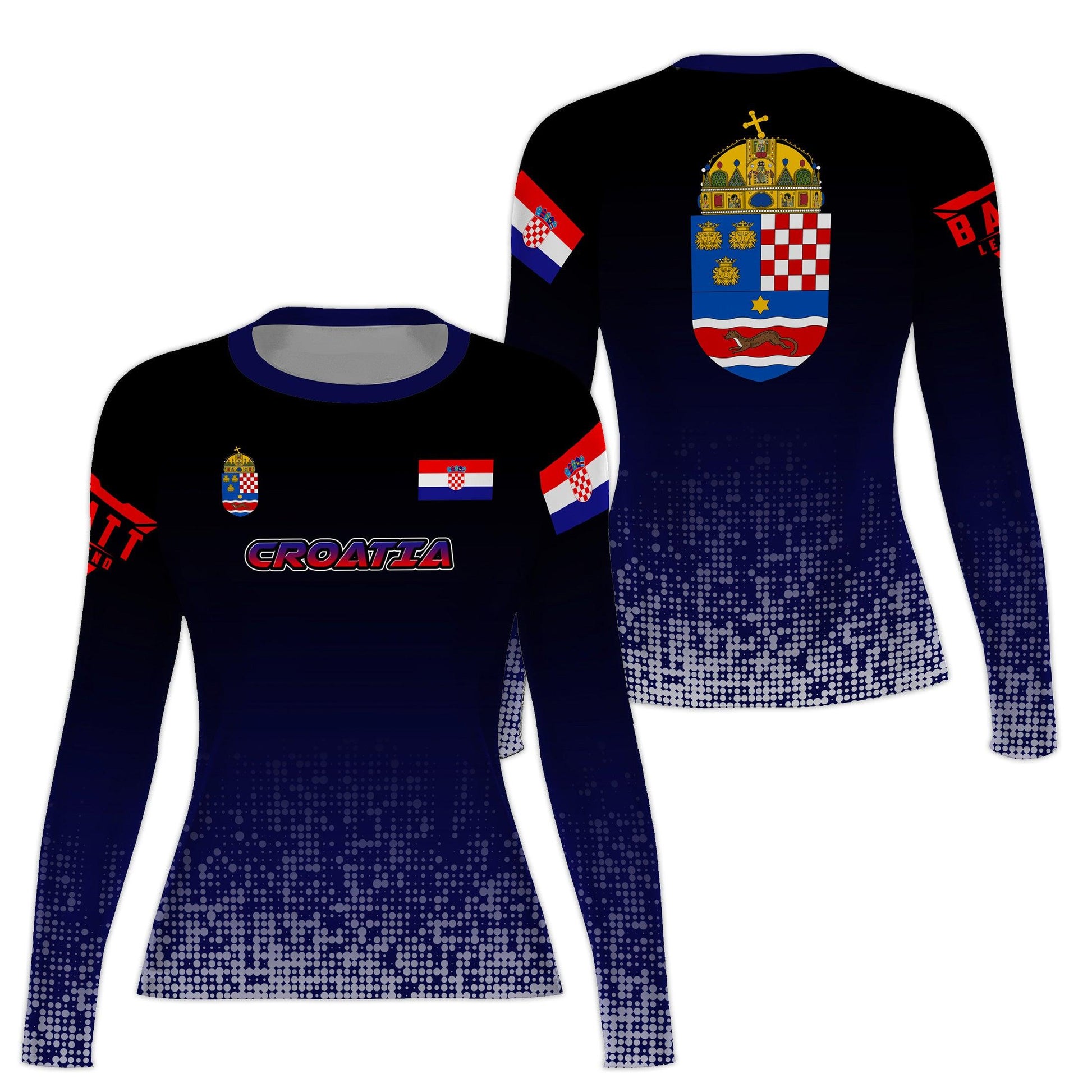 Croatia Halftone Rash Guard