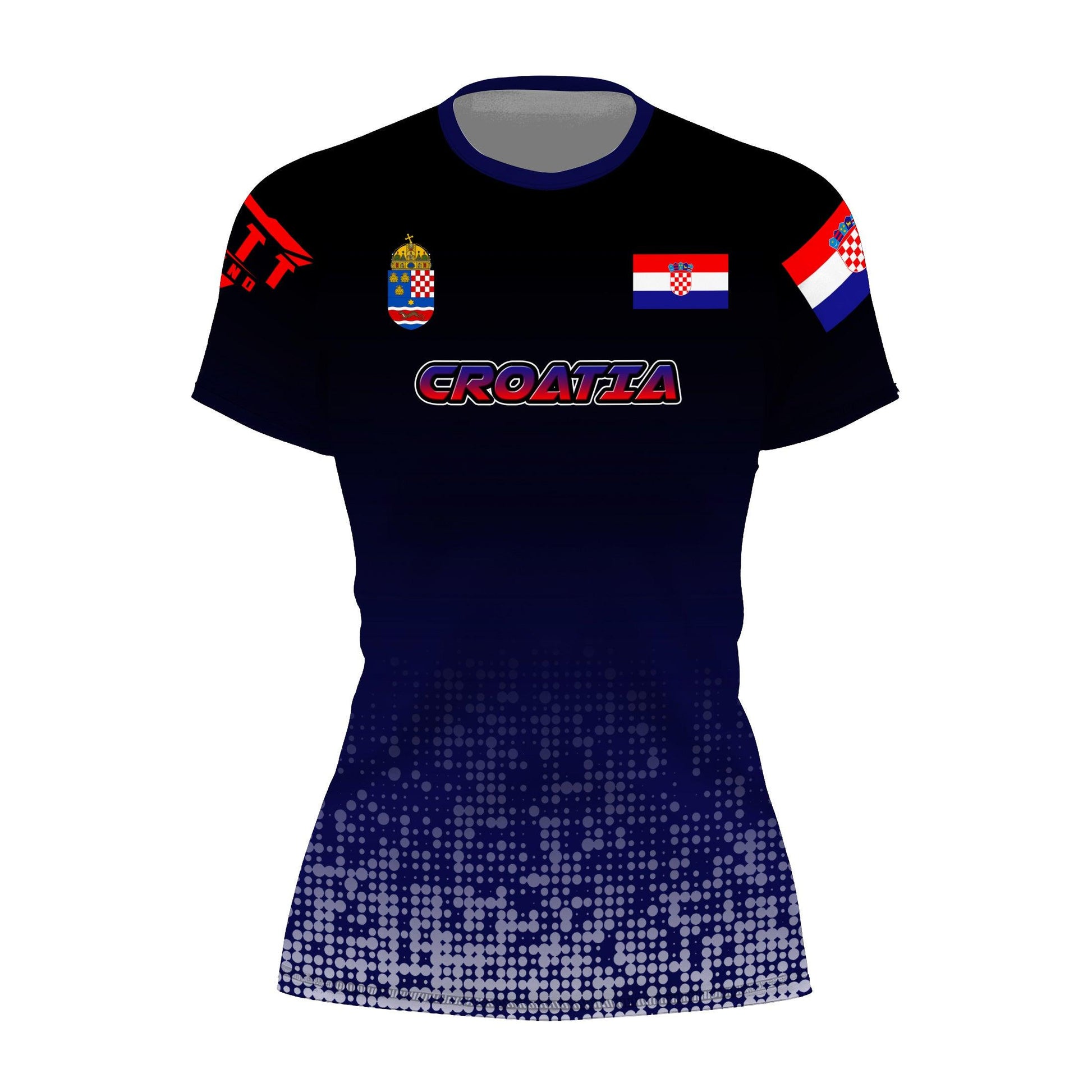 Croatia Halftone Rash Guard