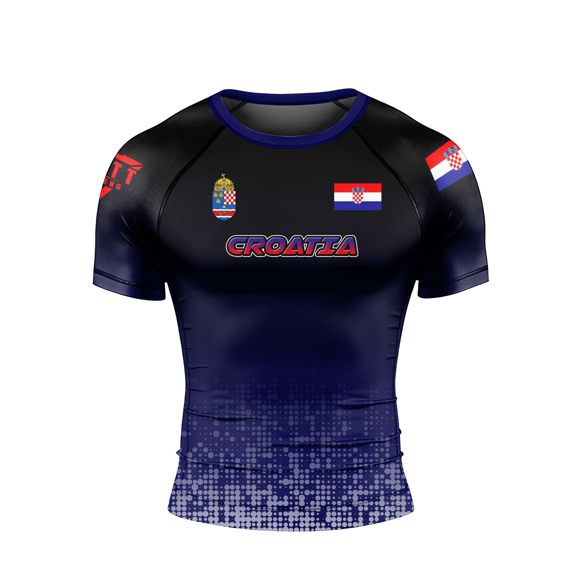 Croatia Halftone Rash Guard