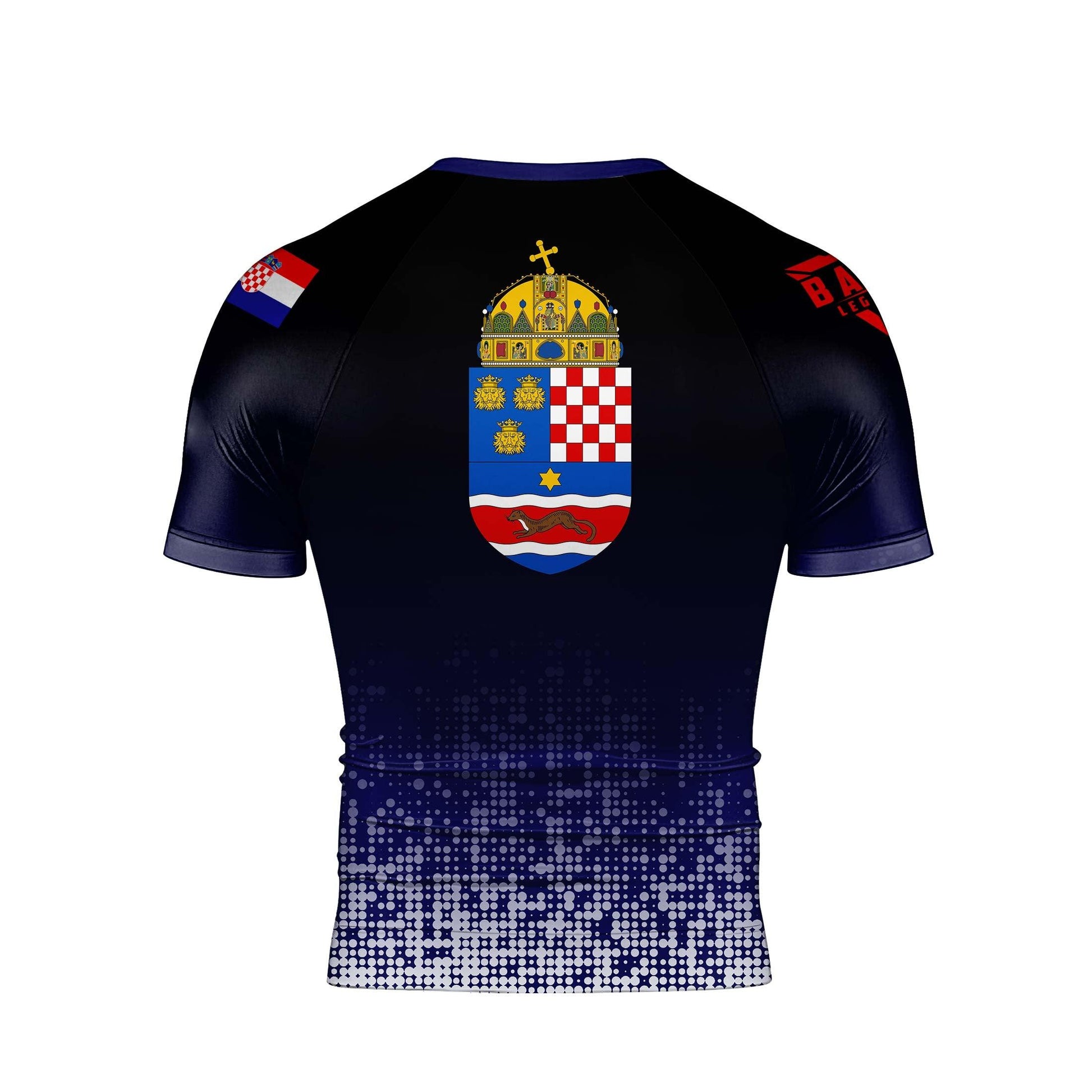Croatia Halftone Rash Guard