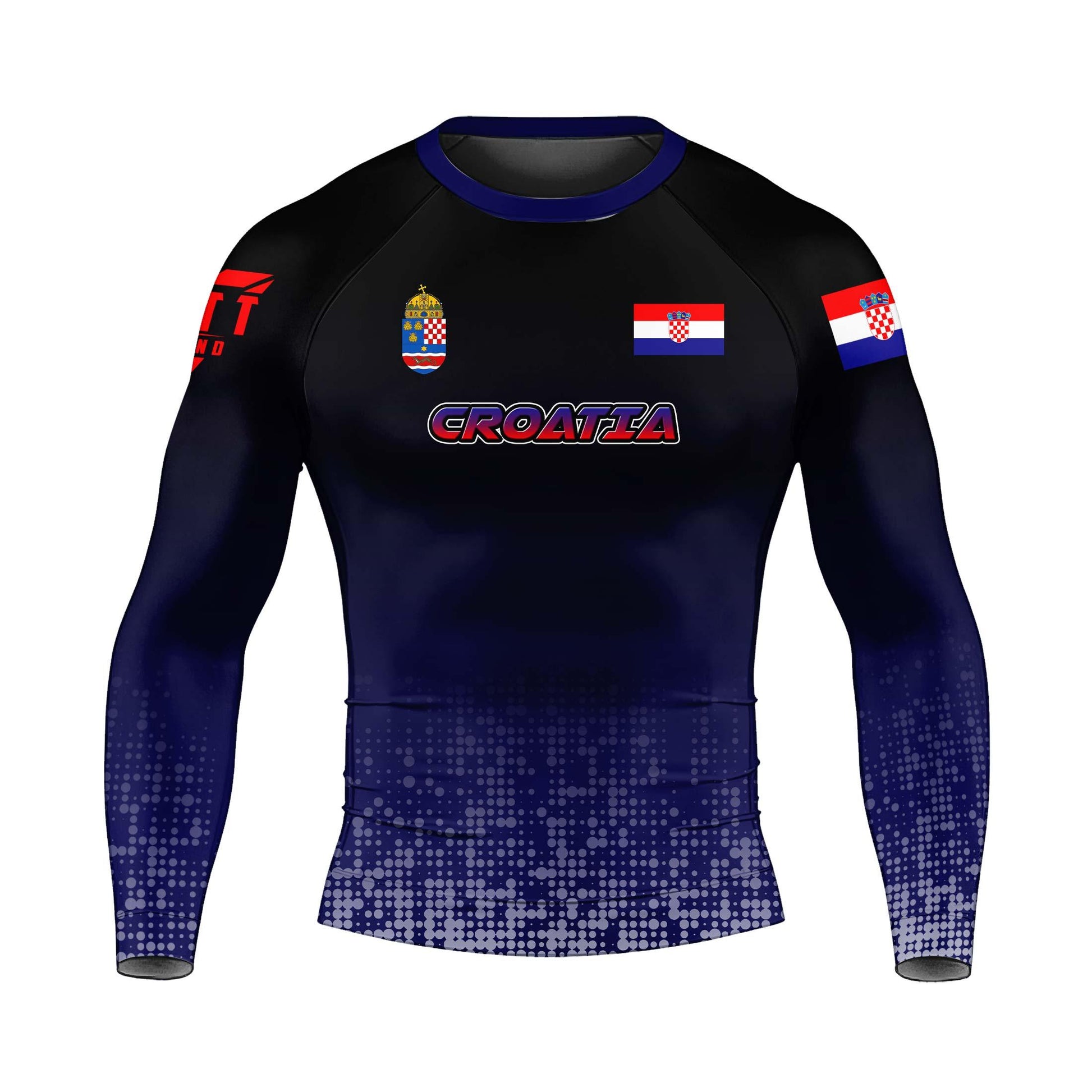 Croatia Halftone Rash Guard