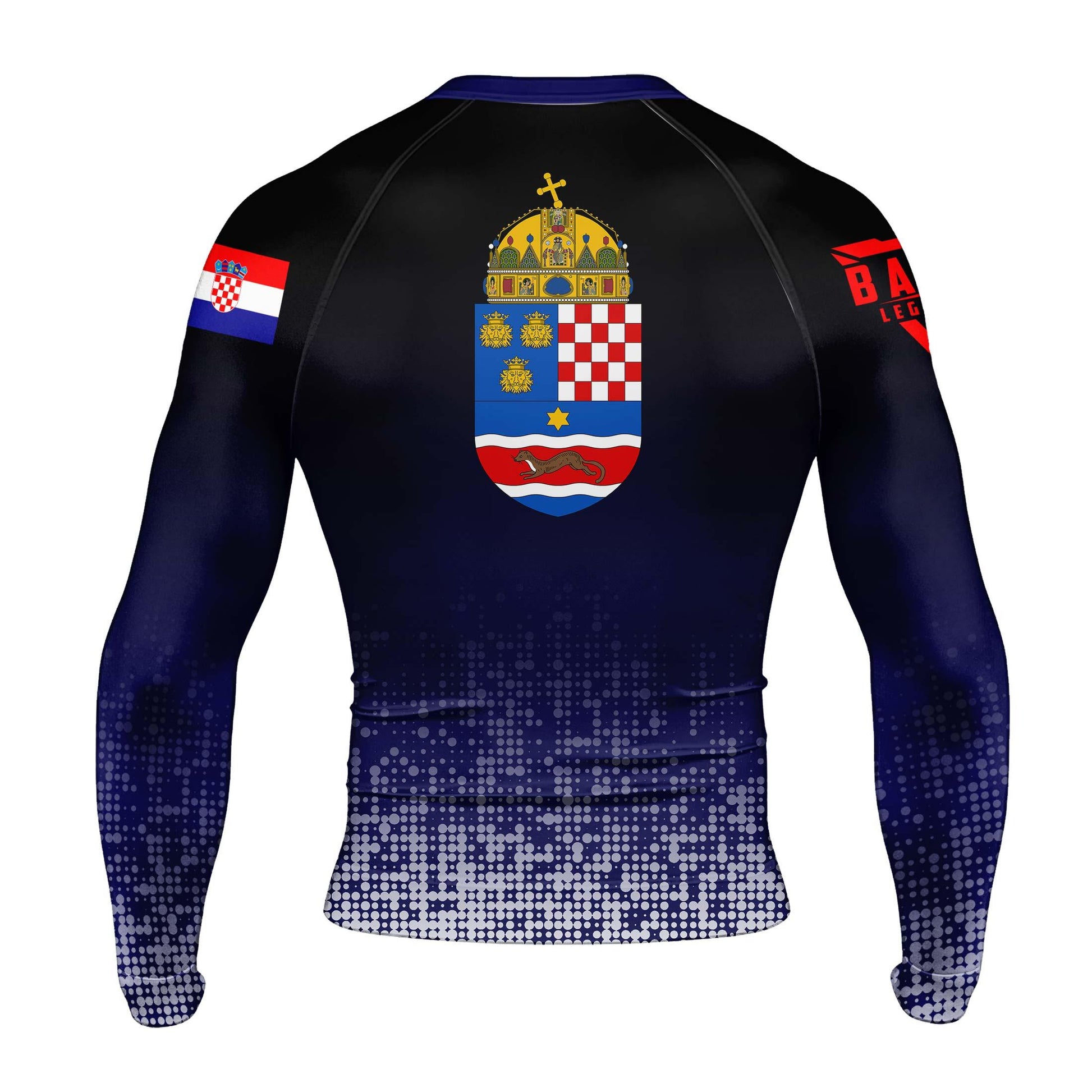 Croatia Halftone Rash Guard