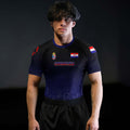 Croatia Halftone Rash Guard
