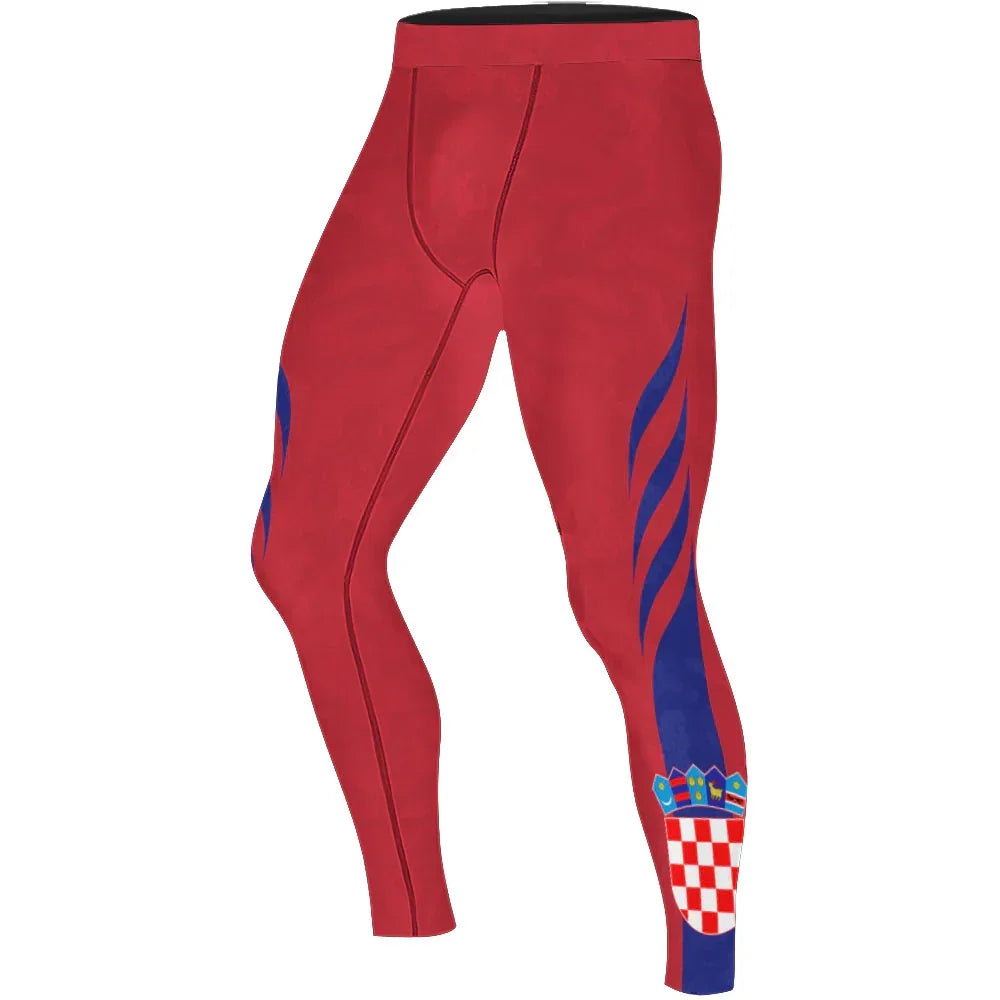 Croatia Heritage Force Men's Compression Leggings