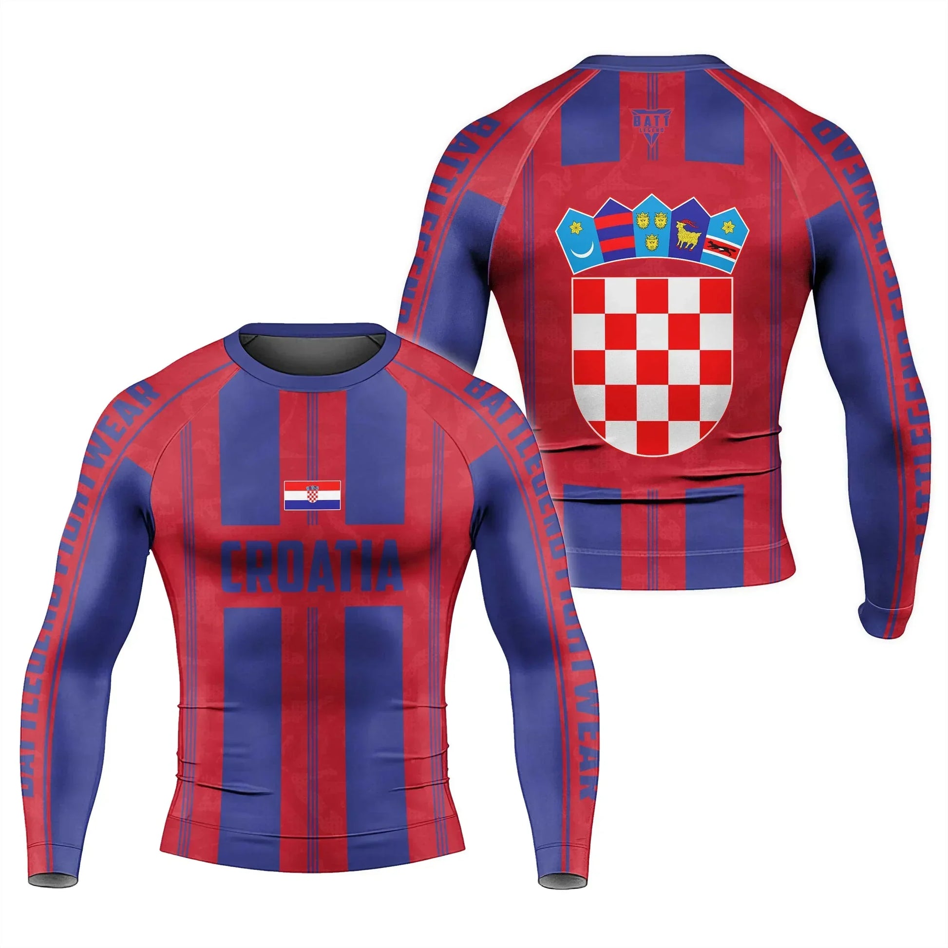 Croatia Heritage Force Rash Guard