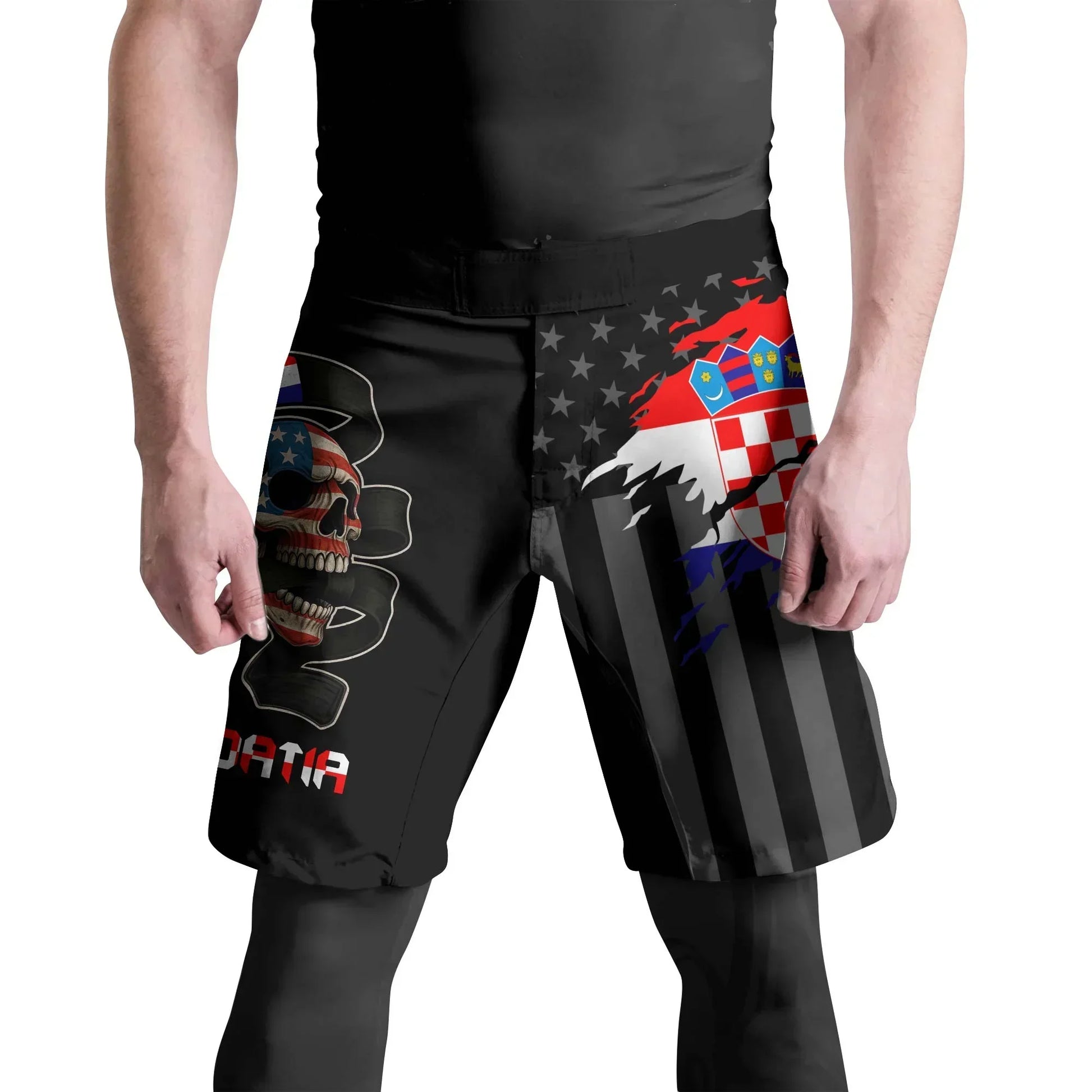 Croatia Phantom Division Fight Shorts