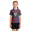 Croatia Skull Fighter Kids Rash Guard
