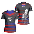 Croatia Skull Fighter Kids Rash Guard