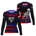 Croatia Skull Fighter Rash Guard
