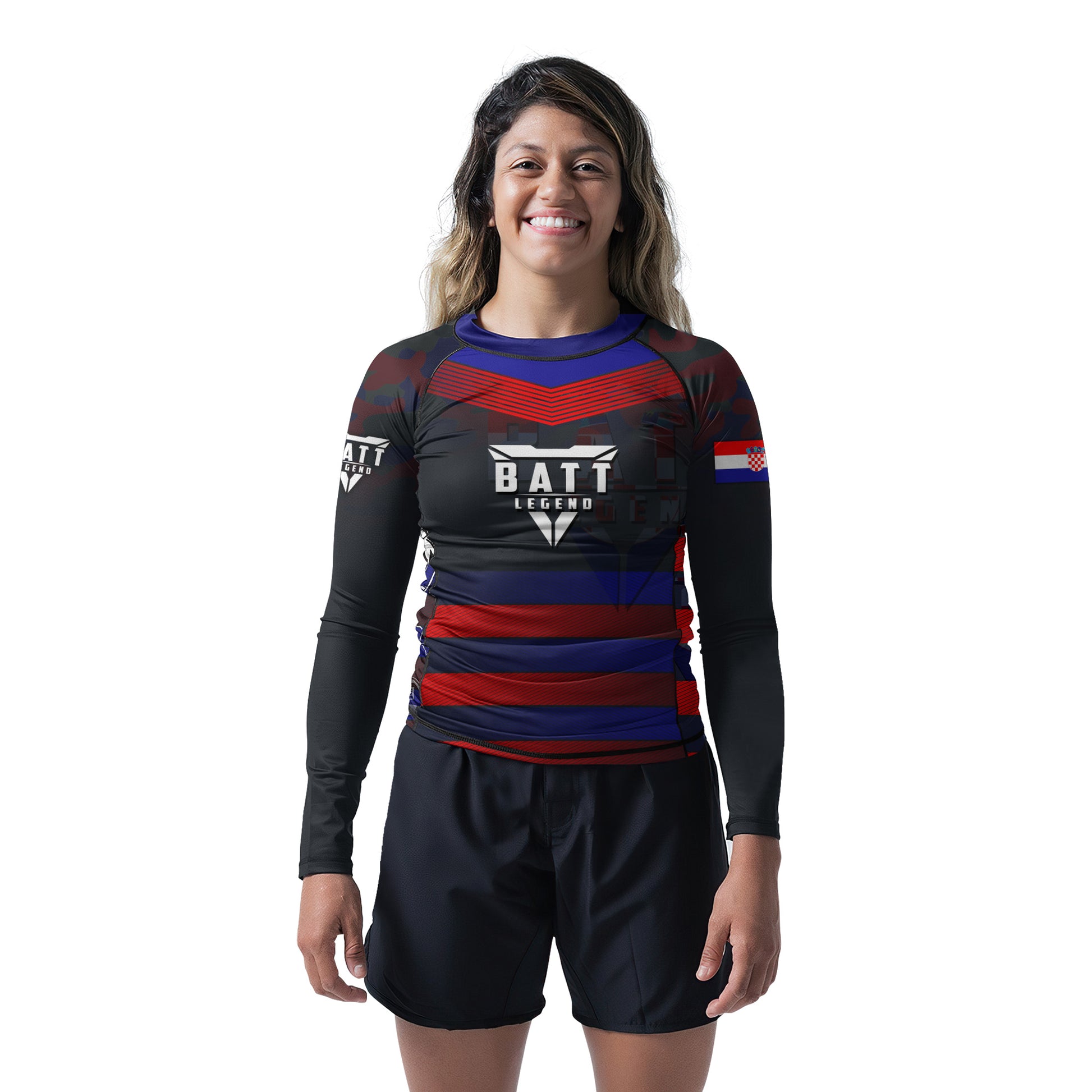 Croatia Skull Fighter Rash Guard