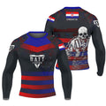 Croatia Skull Fighter Rash Guard