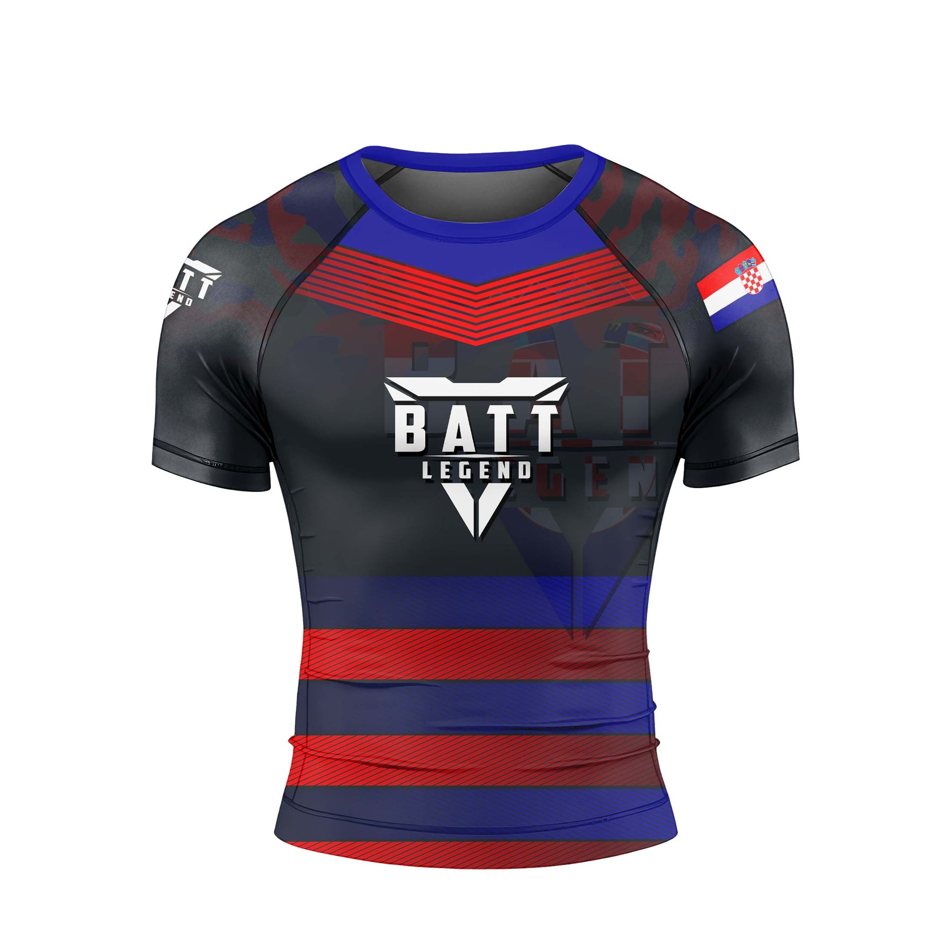 Croatia Skull Fighter Rash Guard