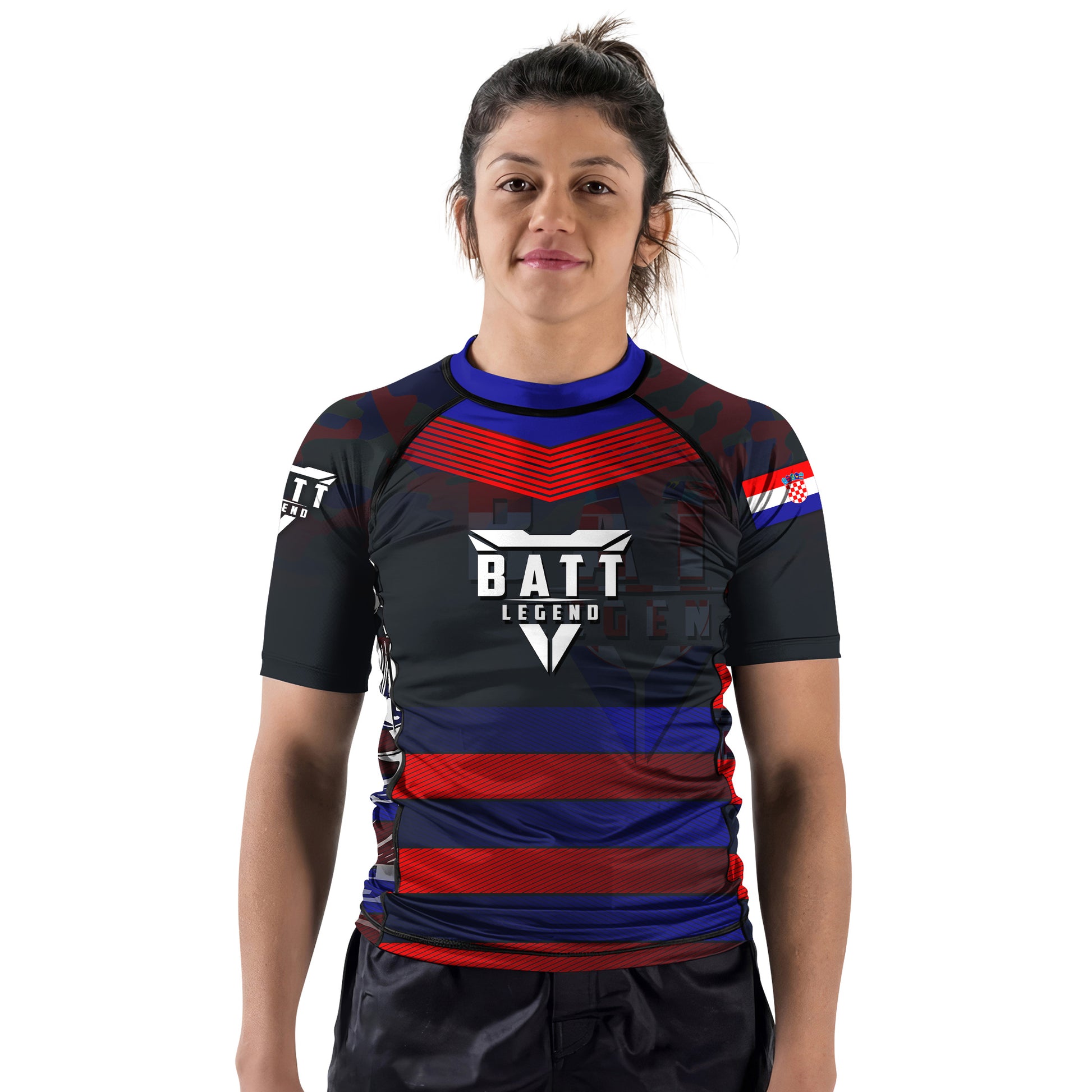 Croatia Skull Fighter Rash Guard