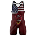 Custom Guam Red Wrestling Singlet
