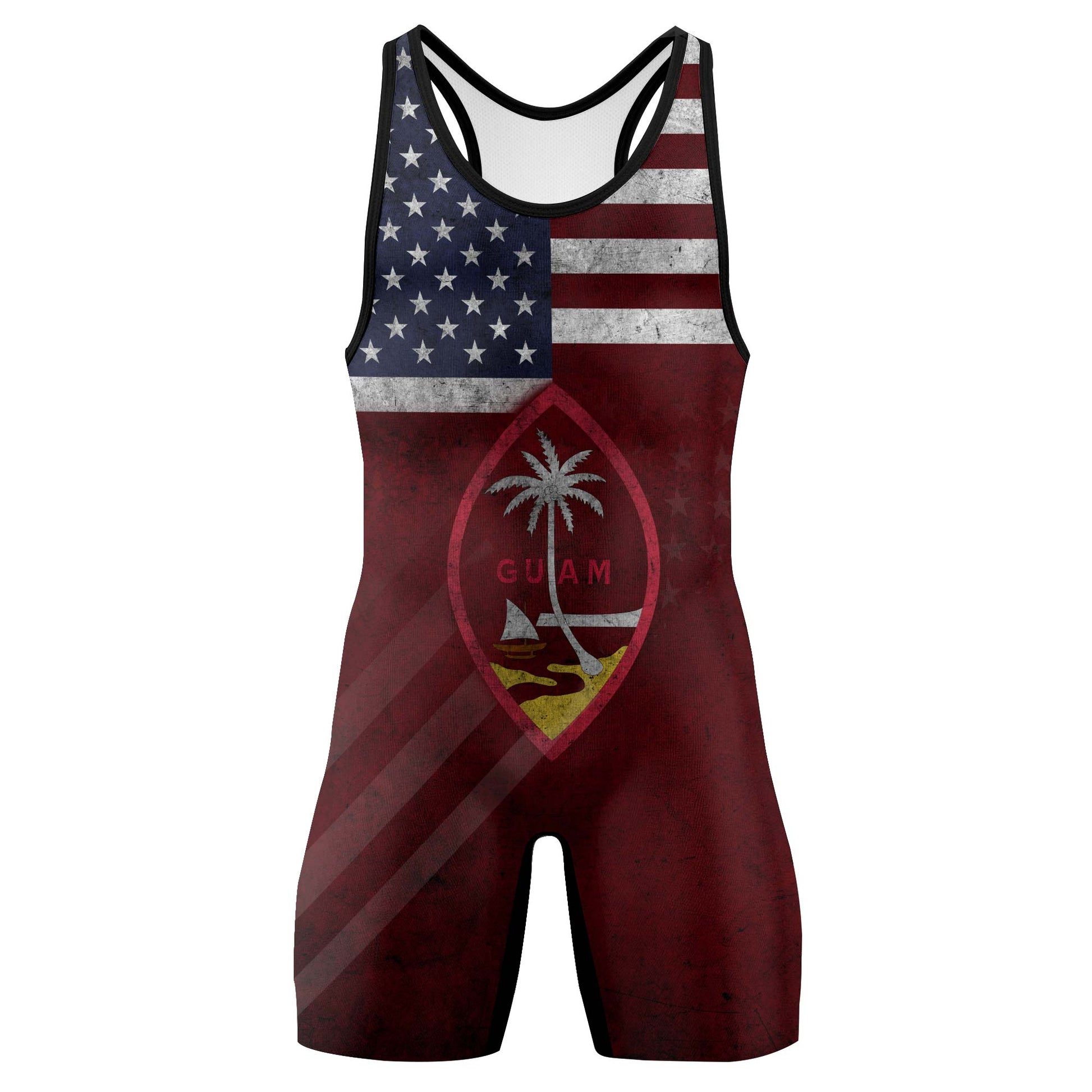 Custom Guam Red Wrestling Singlet