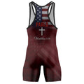 Custom Guam Red Wrestling Singlet
