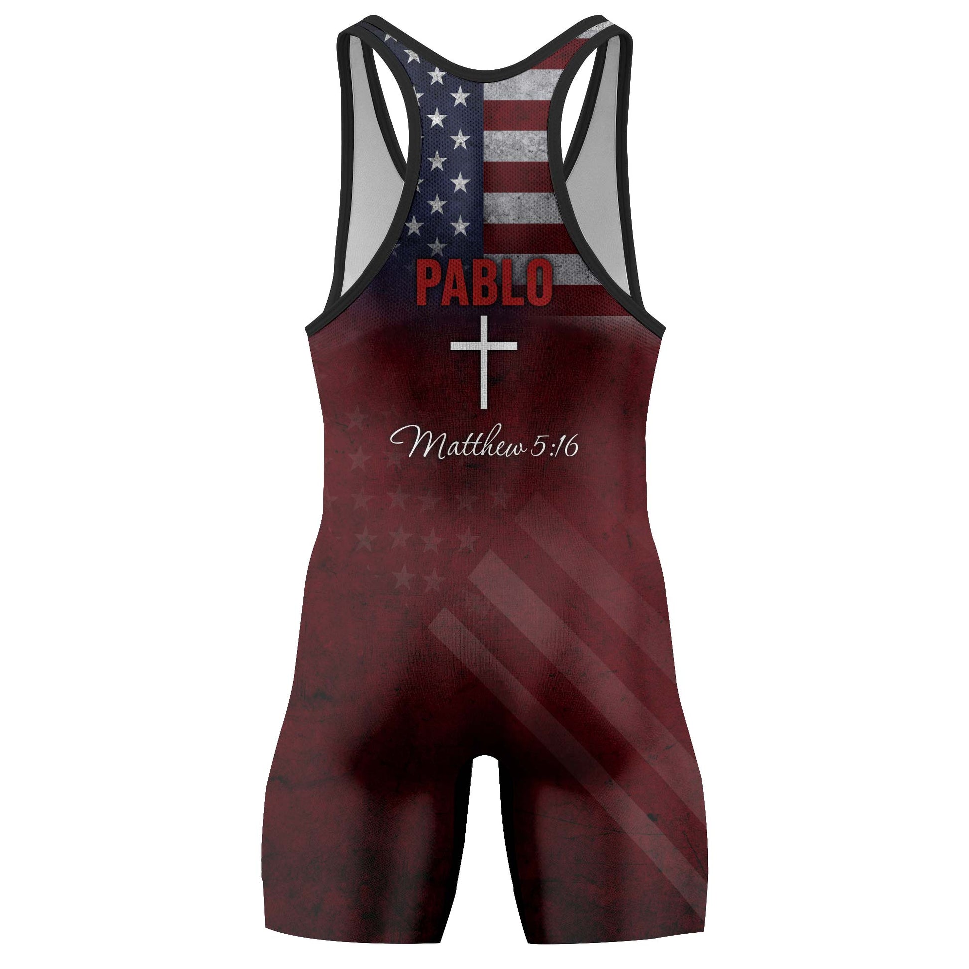 Custom Guam Red Wrestling Singlet