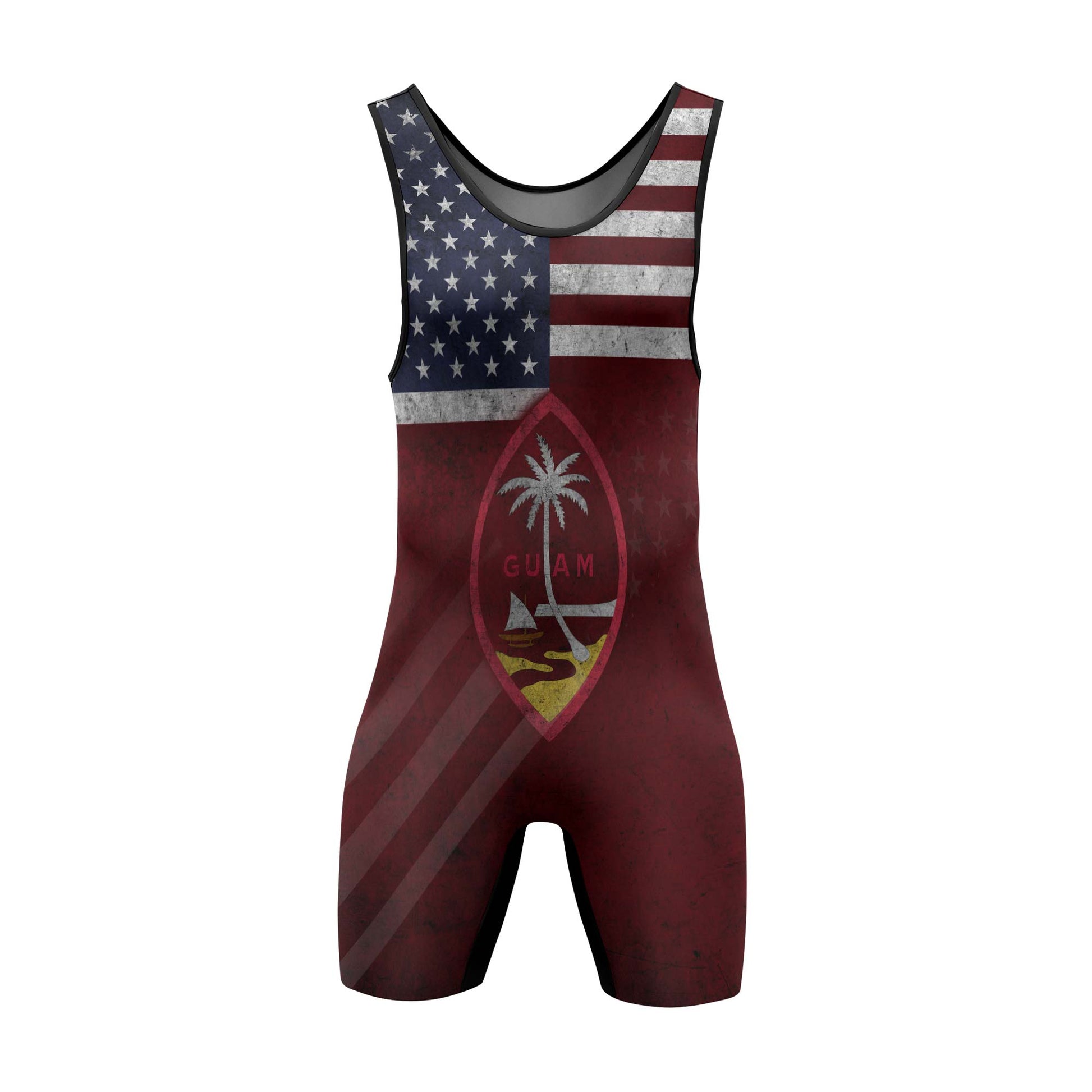 Custom Guam Red Wrestling Singlet
