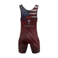 Custom Guam Red Wrestling Singlet