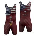 Custom Guam Red Wrestling Singlet